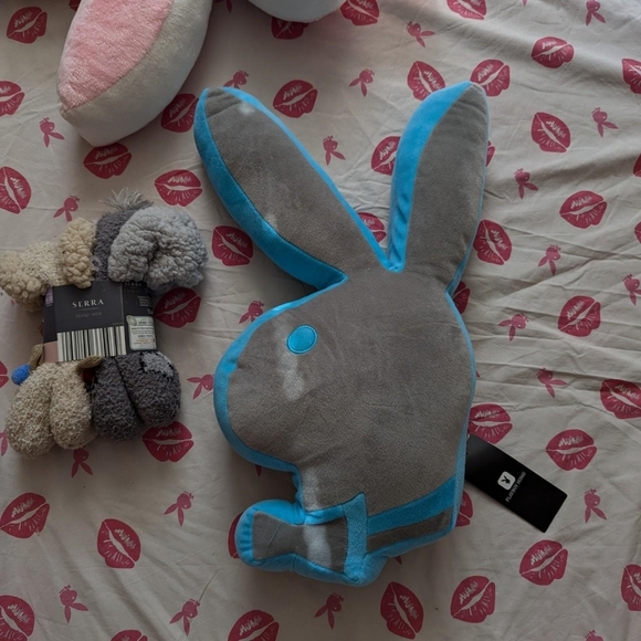 Playboy bunny pillow gray blu - Picture 6 of 6